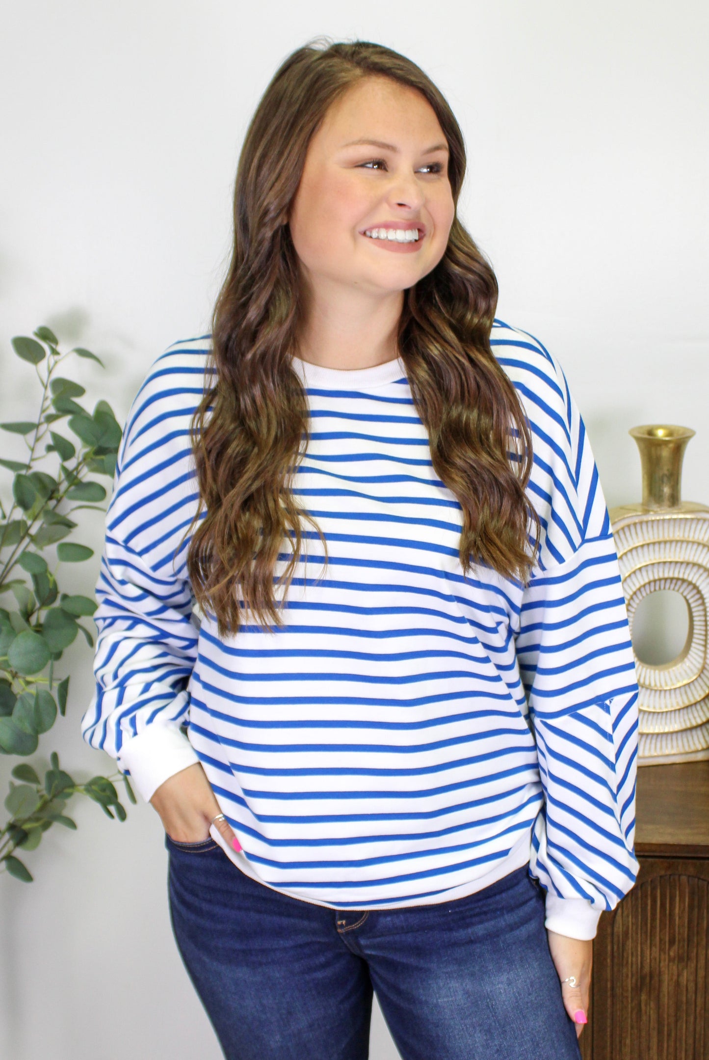 Blue Striped Crewneck September.