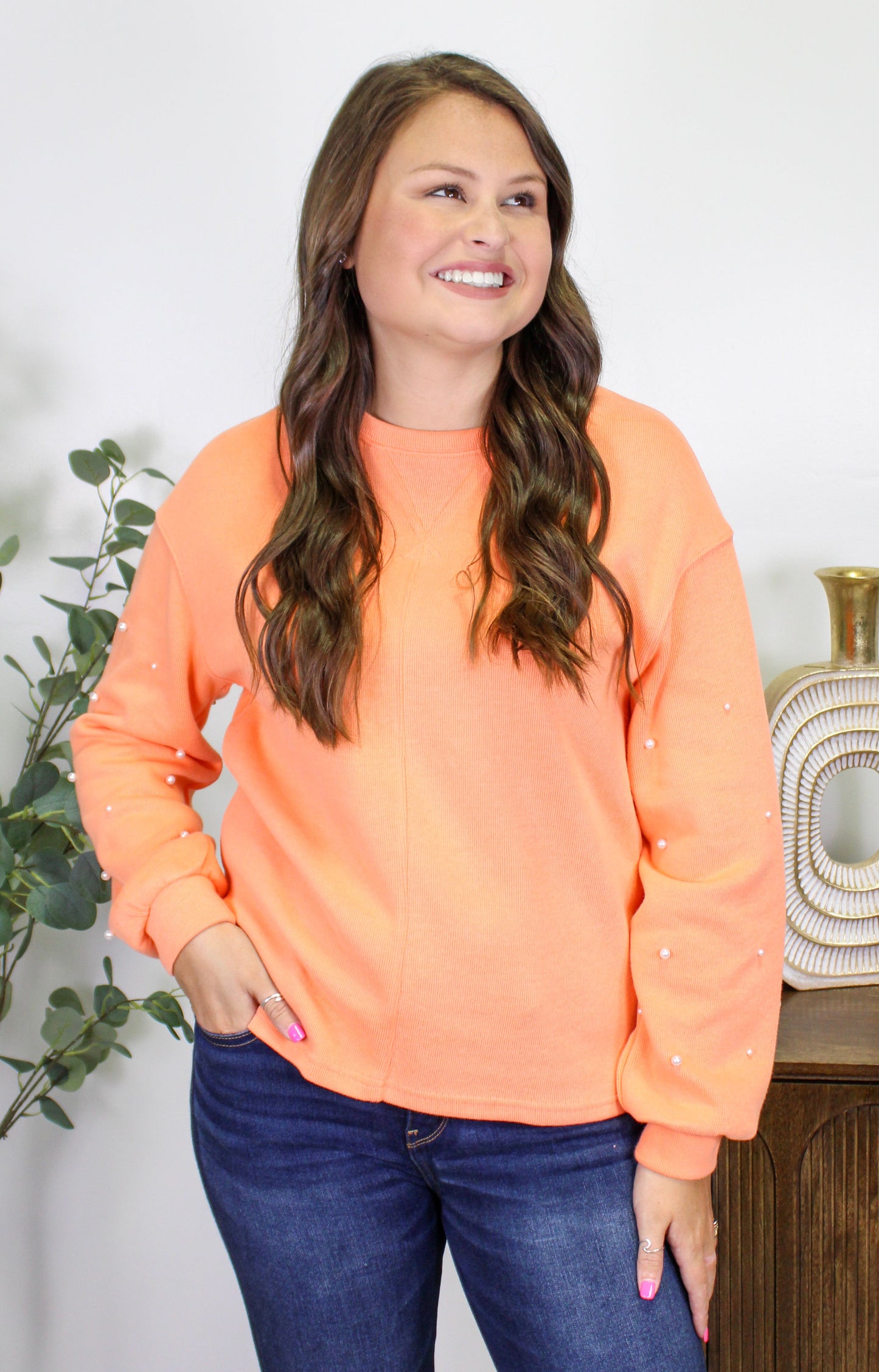 Orange Pearl Sweater LT