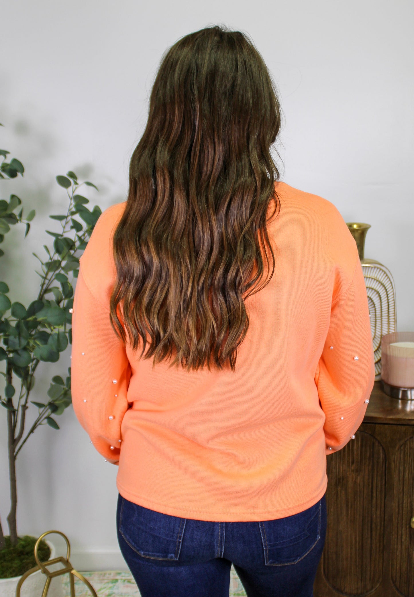 Orange Pearl Sweater LT