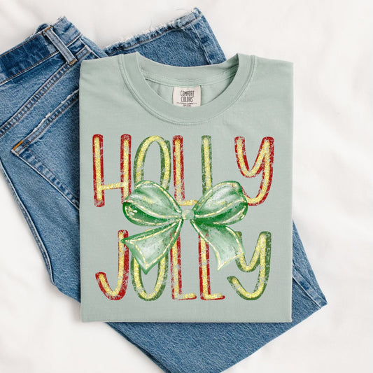 Holly Jolly Bow Tee.