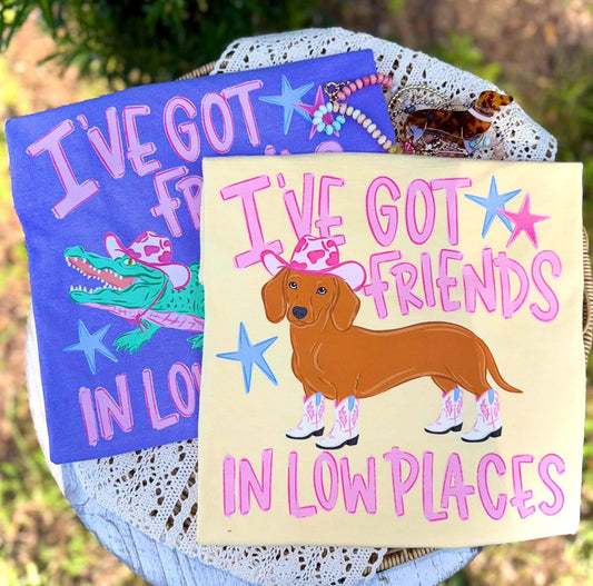 Youth Friends in Low Places Dog Tee.