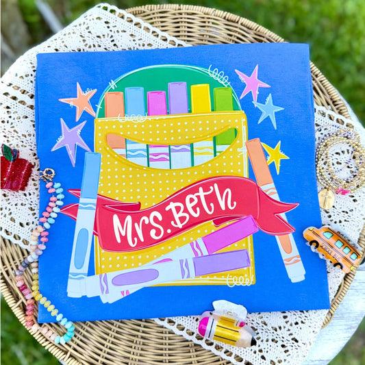 Custom Marker Teacher Name Tee.