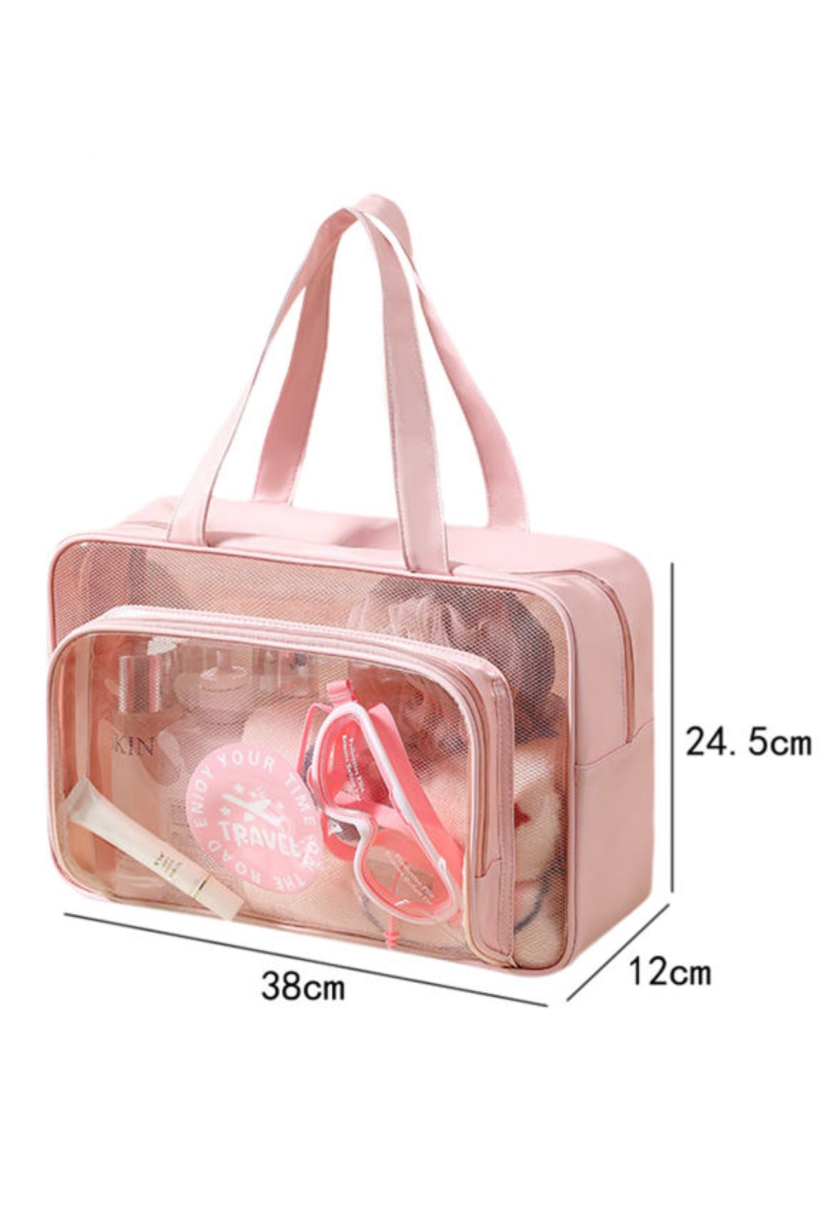 Clear Pink Travel Bag LT