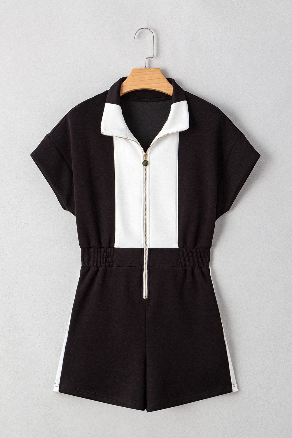 Black Contrast Romper LT