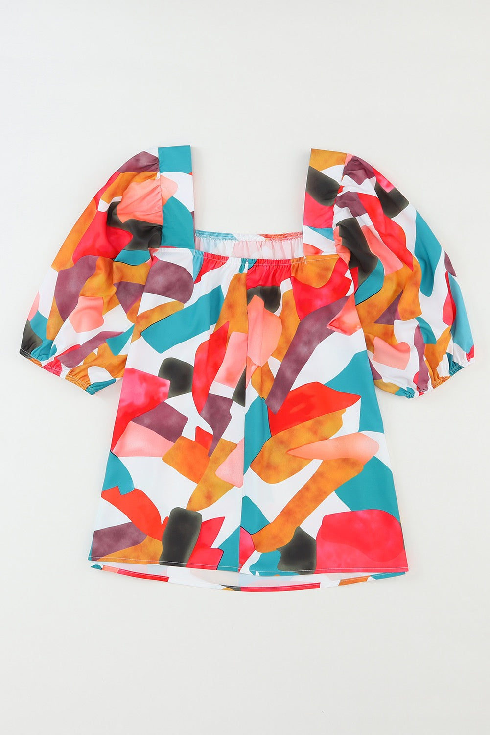 Multicolor Abstract Blouse LT