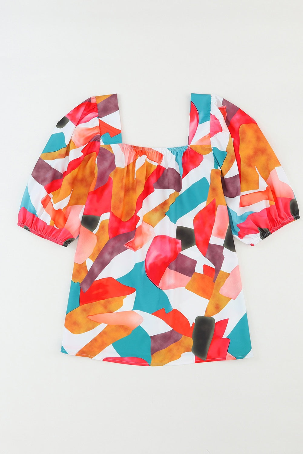 Multicolor Abstract Blouse LT