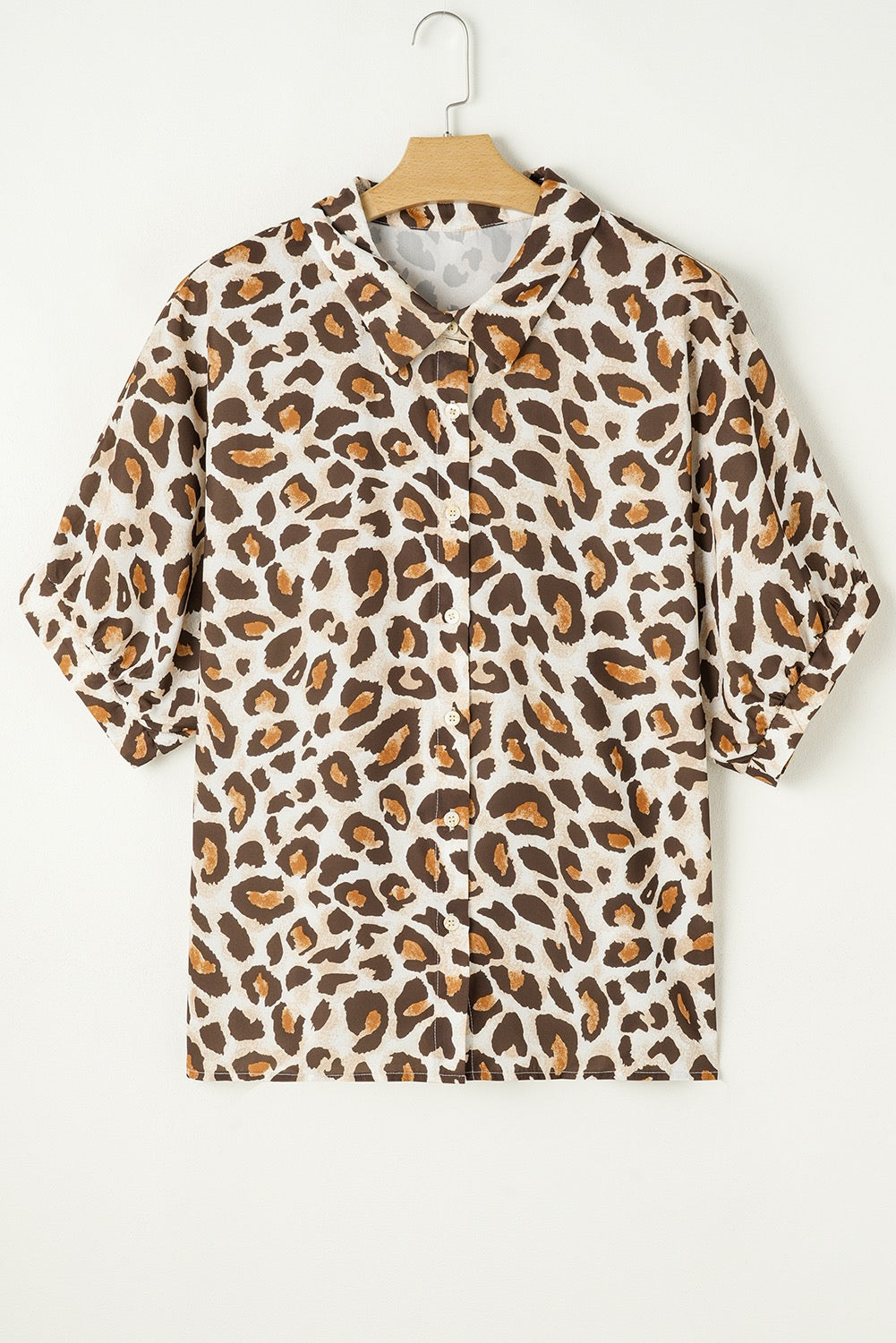 Brown Leopard Plus Size Top LT