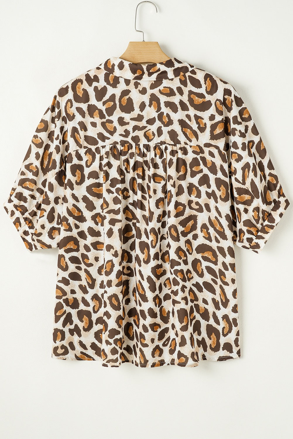 Brown Leopard Plus Size Top LT
