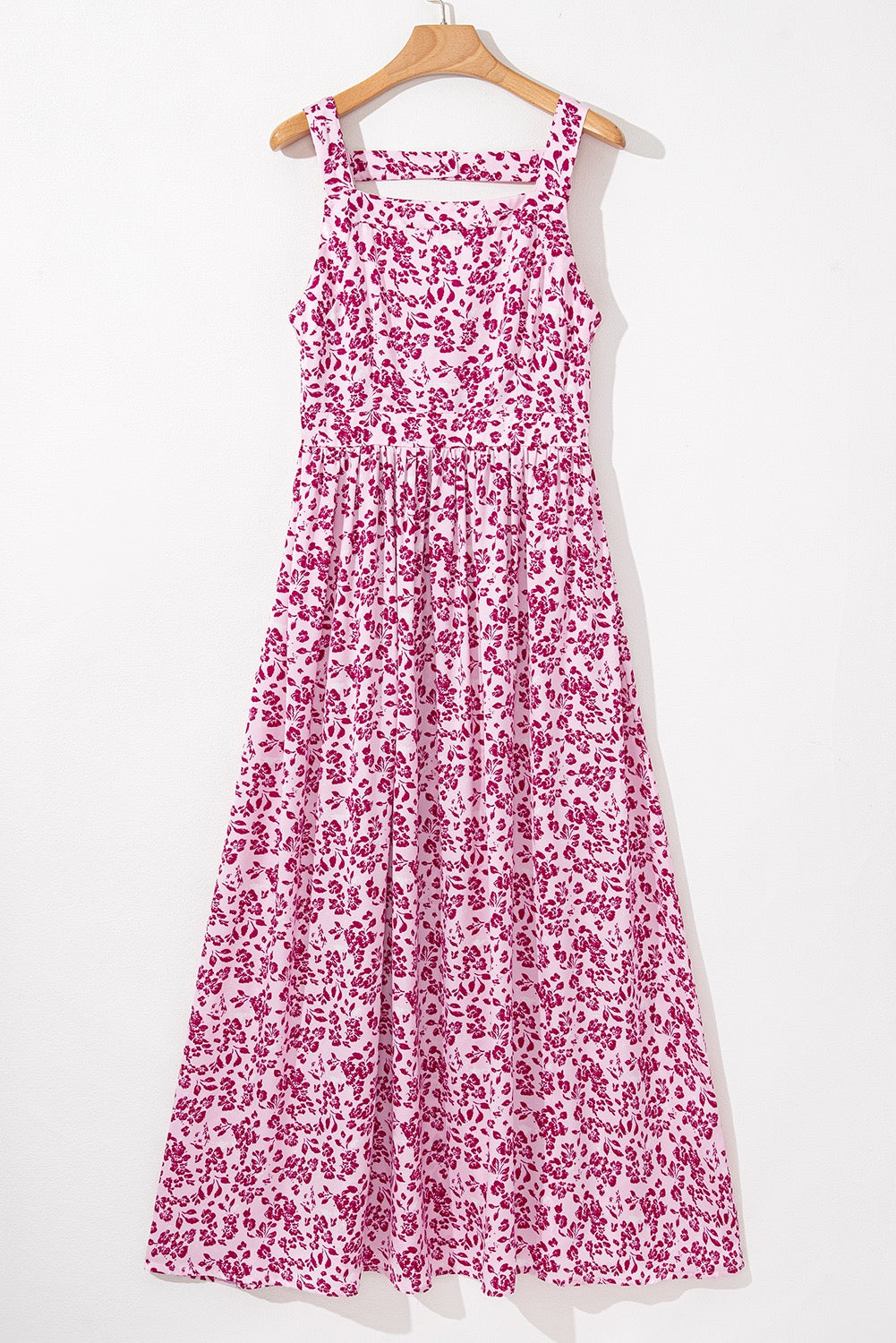 Pink Floral Cutout Maxi LT