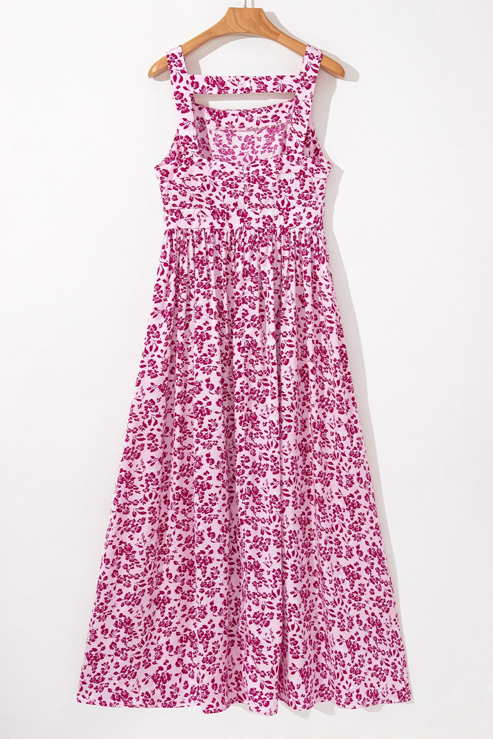 Pink Floral Cutout Maxi LT