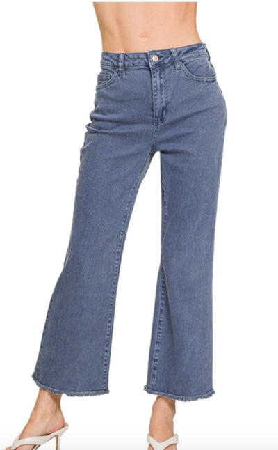 Frayed Bootcut  High Rise Jeans Zenana*multiple colors* New RTS