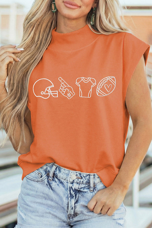 Orange Game Day Top