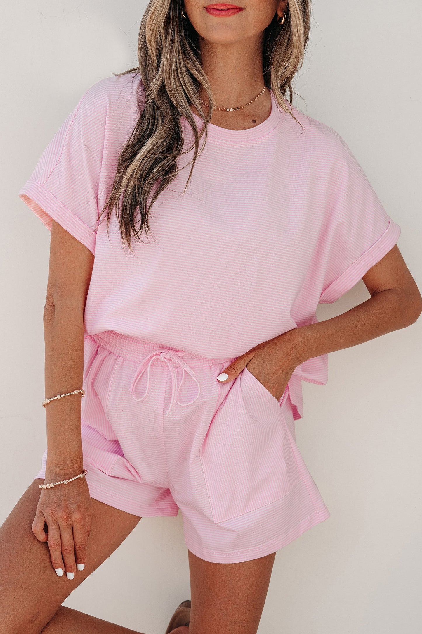 Pink Stripe Set
