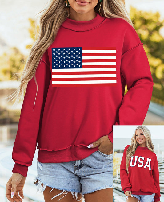Red Flag USA Reversible Sweatshirt