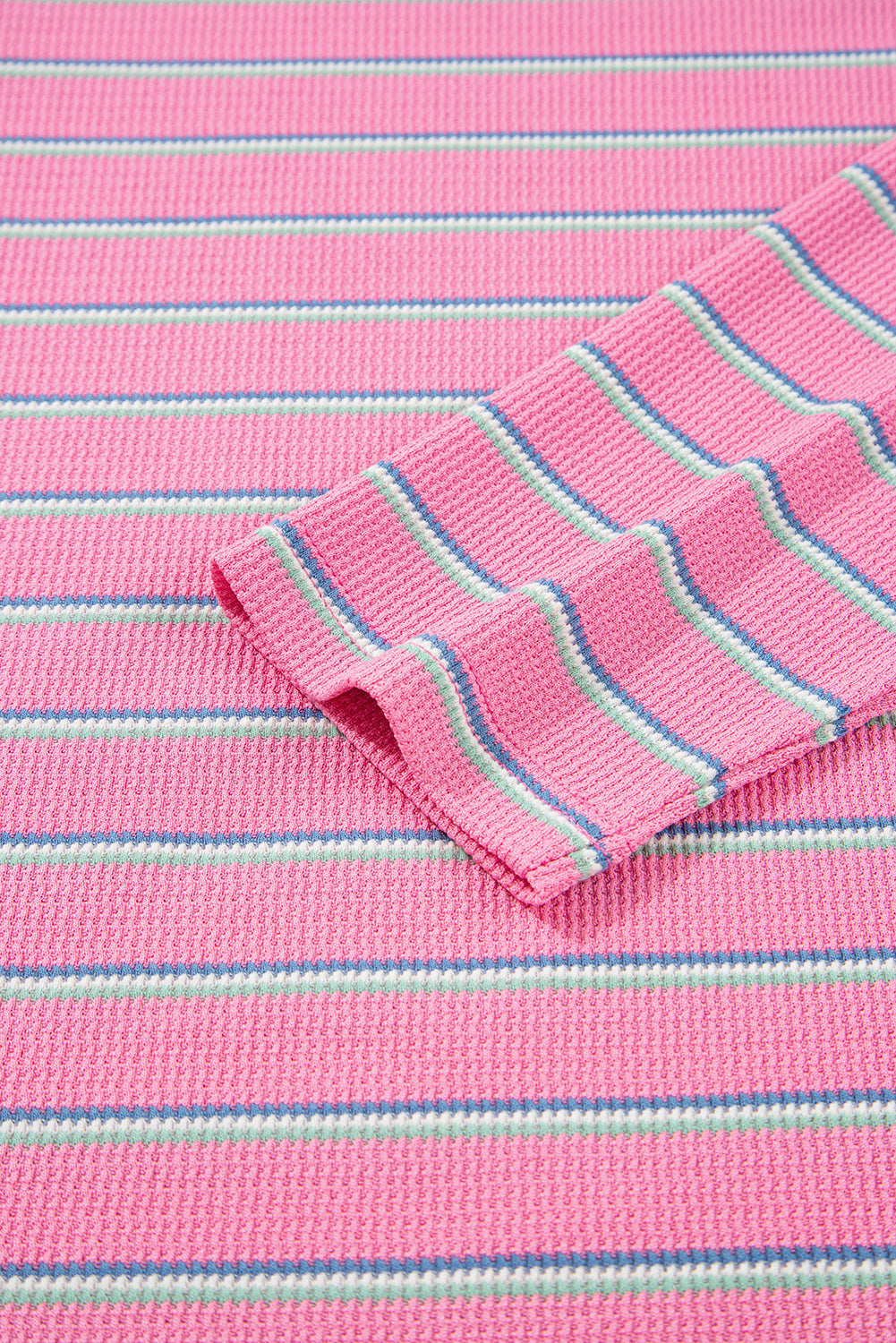 Rose Stripe Textured Top August.