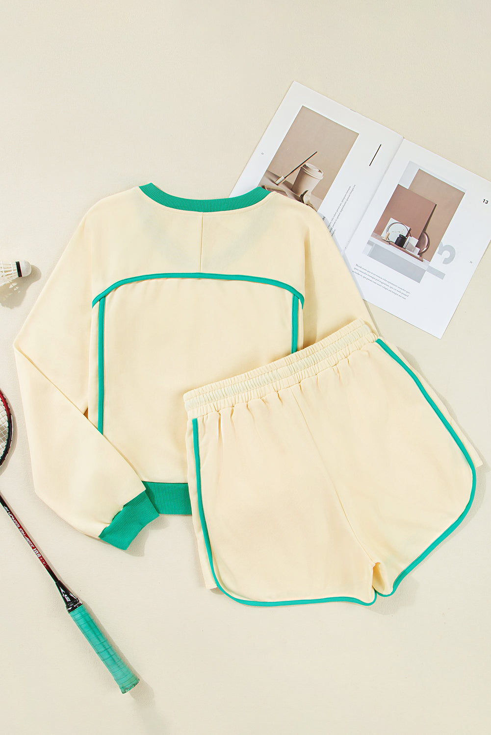 Contrast Pullover Set LT