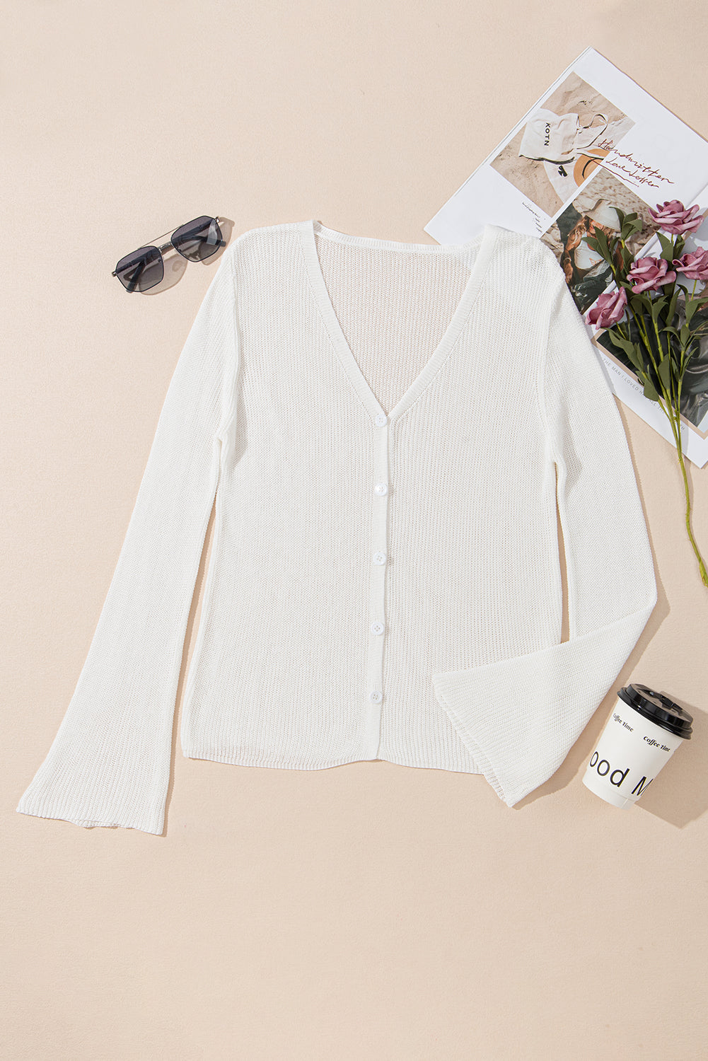 White Light Weight Cardigan LT