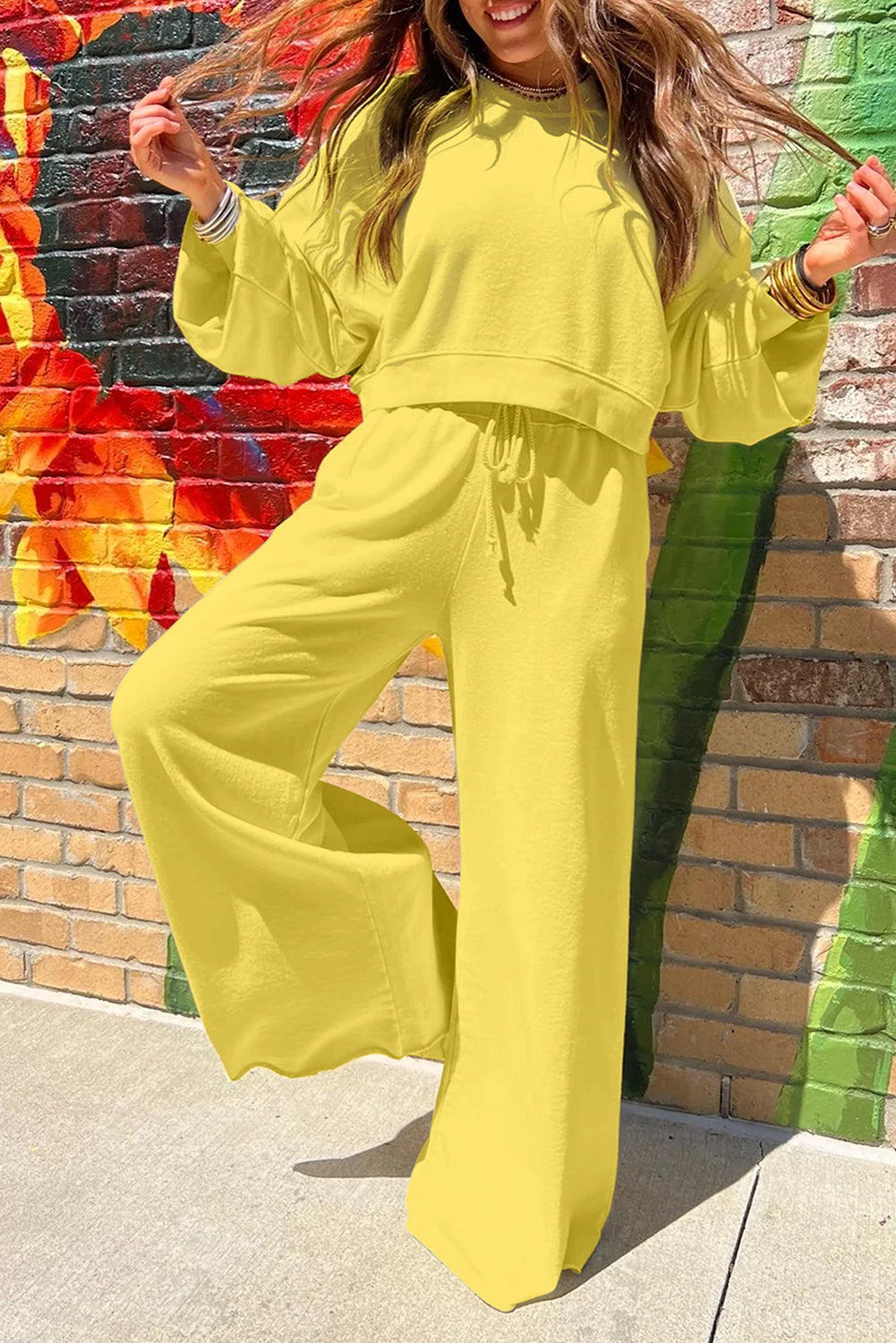 Pullover Wide Leg Set LT