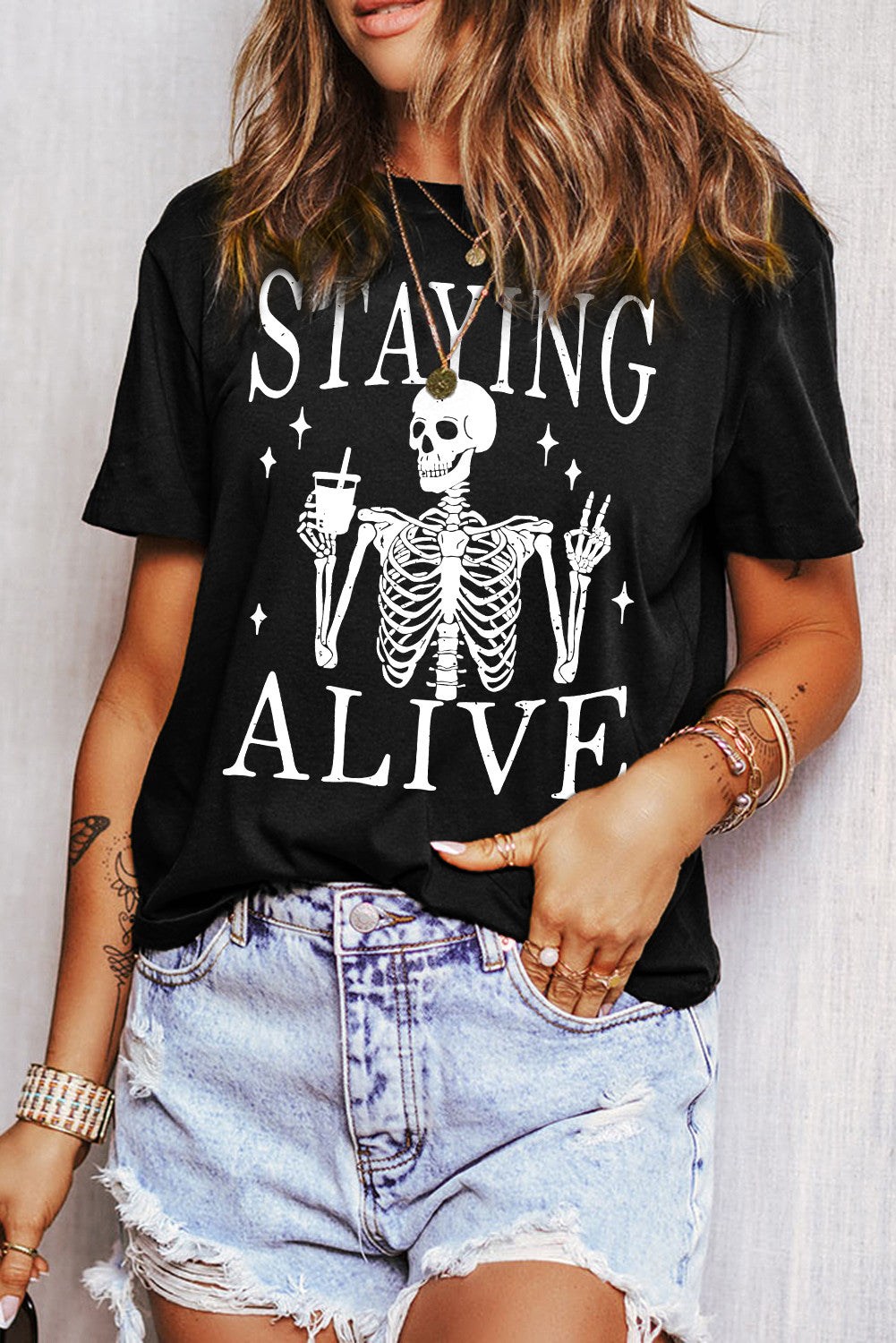Graphic Staying Alive Top RTS