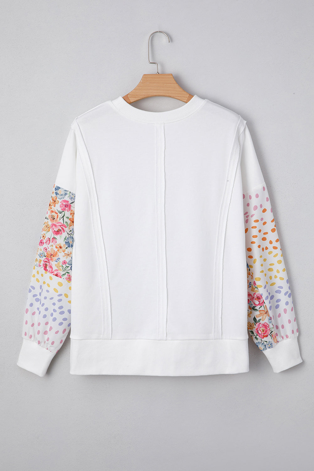 White Floral High Low Top LT