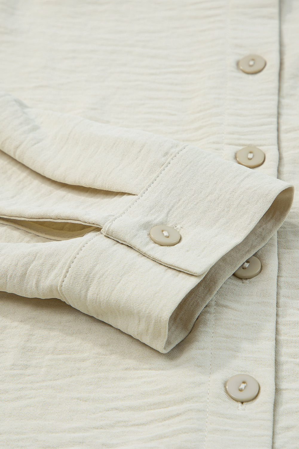 Beige Crinkle Pocket Shirt LT
