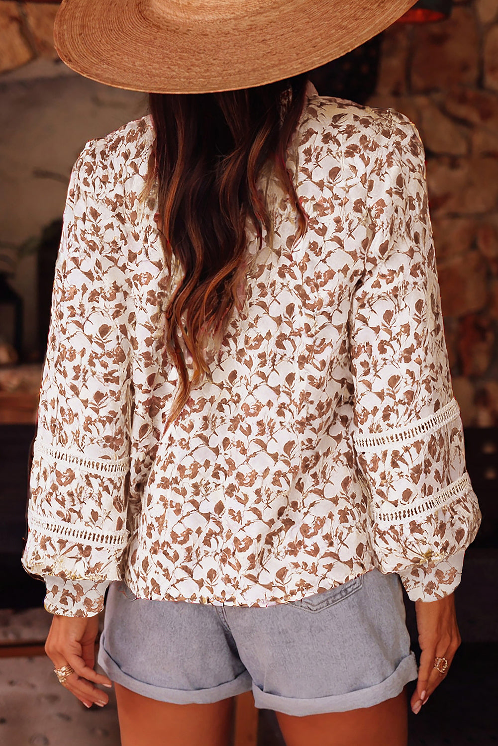 Floral Lace Fall Top LT