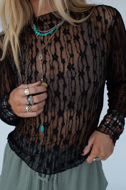 Sheer Mesh Top LT