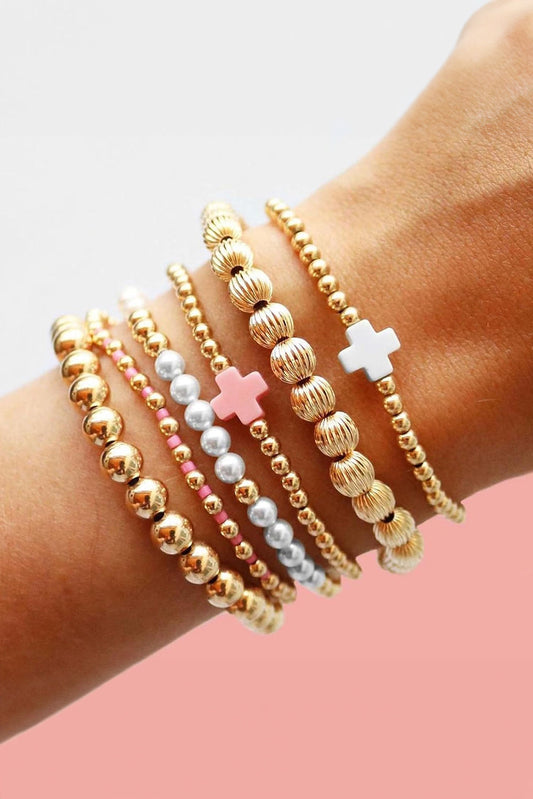 Pearl Cross Bracelets LT